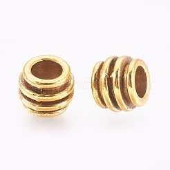 Barile lega d'argento tibetano grande buco perline europei&nbsp;GLFH10203Y