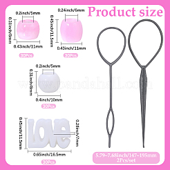1 bolsa de herramienta de trenzado de cabello de plástico&nbsp;FIND-PA0001-60
