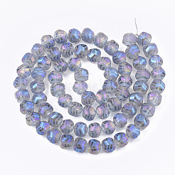 Стеклянные бусины с гальваническим покрытием &nbsp;EGLA-T018-01