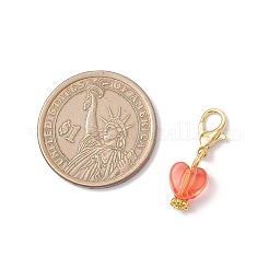 Подвеска в виде сердца из прозрачного акрила&nbsp;HJEW-JM04123