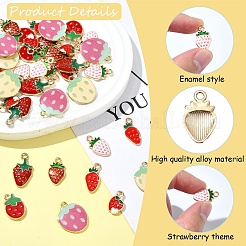 40шт 8 стиля подвески из сплава с эмалью&nbsp;ENAM-YW0004-49