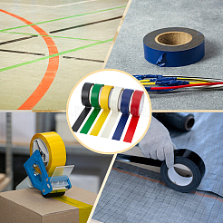 6 Rolle PVC-Sicherheitsband in 6 Farben&nbsp;DIY-MA0007-19