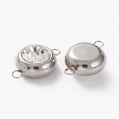 Нержавеющая сталь с цветным покрытием 304 нержавеющая сталь паве кубический цирконий звенья соединители&nbsp;STAS-I169-02P-01