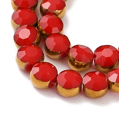 Стеклянные бусины с гальваническим покрытием &nbsp;EGLA-A040-01A