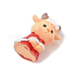 Рождественские скульптуры из смолы витрина украшения&nbsp;LS-DJEW-K029-02E