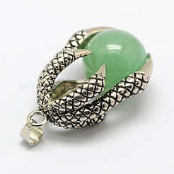 Винтажные подвески из смешанных драгоценных камней с натуральным ободом G-M038-03