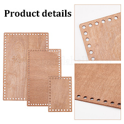 Holzkorbböden&nbsp;TOOL-WH0159-02A