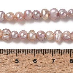 Hebras de perlas de agua dulce cultivadas naturales&nbsp;PA-CBAC463-12
