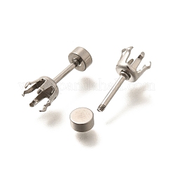 Фурнитура для сережек-гвоздиков из нержавеющей стали 304&nbsp;STAS-F311-18P-01A