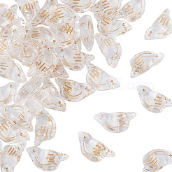 50 Stück transparente Acrylperlen&nbsp;MACR-TADJ0001-01A