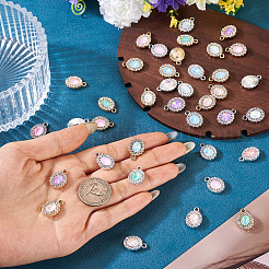 40 шт. 2-цветный сплав с УФ-покрытием и разноцветными стеклянными стразами&nbsp;FIND-PJ0001-38