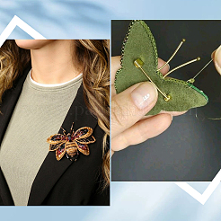 120 шт. 4 стиля железной фурнитуры для броши&nbsp;IFIN-SP0001-34