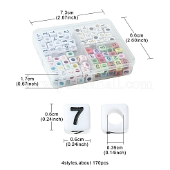 Непрозрачные акриловые бусины&nbsp;MACR-YW0002-84