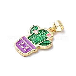 Pendentifs d'émail en laiton &nbsp;LS-FIND-I054-01A-G
