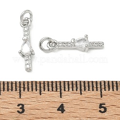 Pendentifs en laiton Shegrace sertis de micro-pavés de zircone cubique&nbsp;XGRQ3D173-512P