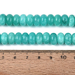 Chapelets de perles de jade blanche naturelle&nbsp;G-Q613-01F-14
