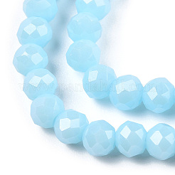 Chapelets de perles en verre électroplaqué&nbsp;LS-EGLA-A034-P3mm-A04