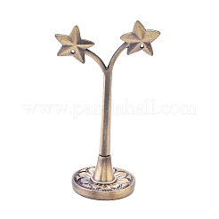 Espositore per gioielli con orecchino in lega a forma di stella&nbsp;EDIS-K002-09AB
