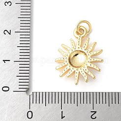 Подвески в виде солнца из латуни&nbsp;ZIRC-I071-14G