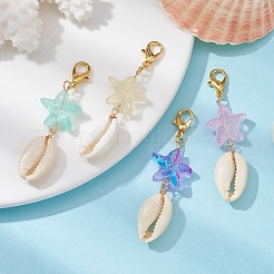 Украшения с подвесками из ракушек&nbsp;HJEW-JM01324