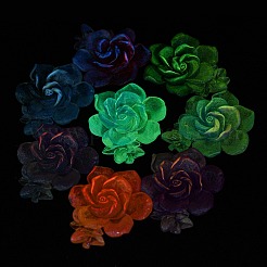 Cabochon decoden luminosi in resina epossidica trasparente&nbsp;CRES-M032-04J