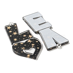 Непрозрачные акриловые подвески&nbsp;BACR-D002-08B