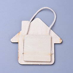 Pendentifs en bois&nbsp;WOOD-WH0021-14