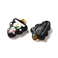 Бусины лэмпворк ручной работы новогодняя тема&nbsp;LAMP-G162-06C