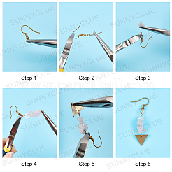 Kit fai da te per realizzare orecchini pendenti con chip&nbsp;DIY-SC0016-49