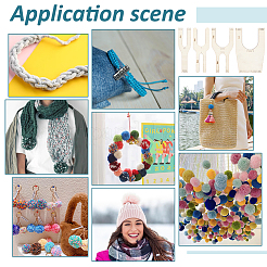 1 набор деревянных вилок для ручного ткацкого станка и рукоделия&nbsp;DIY-BC0013-67