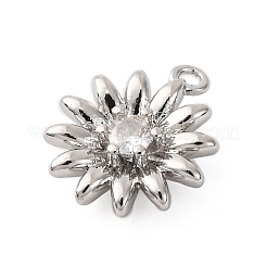 Латунные подвески из прозрачного кубического циркония&nbsp;LS-KK-V016-18P