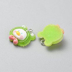 Подвески из прозрачной смолы для аксессуаров-шпилек&nbsp;RESI-WH0081-02C