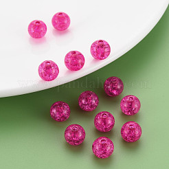 Perles en acrylique transparentes craquelées&nbsp;MACR-S373-66C-N17