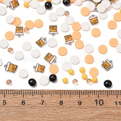 Cabochons en pâte polymère faits main et perles en plastique&nbsp;PY-CBA6E6D-02
