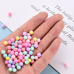 Непрозрачные акриловые бусины&nbsp;X-PAB702Y-B01