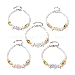 Стеклянные браслеты из бисера для женщин&nbsp;BJEW-JB11630