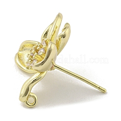 Серьги Stur из латуни с кубическим цирконием&nbsp;LS-KK-R154-10G