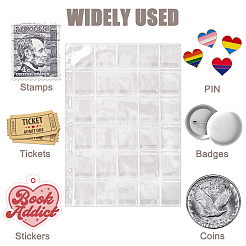 30 альбом для коллекции монет из ПВХ-пластика&nbsp;AJEW-WH0696-157