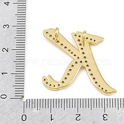 Pendentifs en laiton zircon cubique transparent&nbsp;CU-CBA8481-01G-K