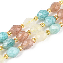 Нити из бусин из натурального лимонного кварца&nbsp;G-N358-04A-08