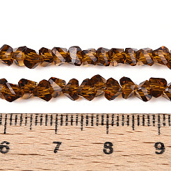 Abalorios de vidrio transparente hebras&nbsp;X-GLAA-N018-4mm-01