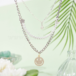 8 шт. Латунные подвески с микропаве&nbsp;ZIRC-DC0001-30