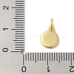 Encantos de esmalte de latón chapado en oro real de 18k&nbsp;KK-L216-001G-G04
