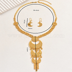 Серьги-подвески и ожерелья с подвесками в виде луны из сплава с кисточками для женщин&nbsp;EL8150