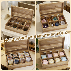 Aufbewahrungsbox aus Holz mit einem Fach&nbsp;CON-WH0133-011