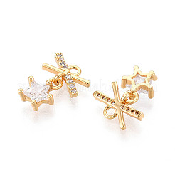 Латунные микро проложить кубического циркония подвески&nbsp;X1-KK-N263-74A-G