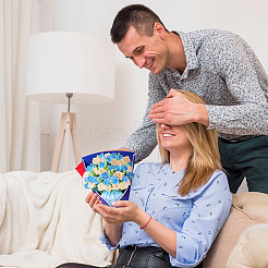 DIY Papierblumenstrauß Grußkarten-Sets&nbsp;AJEW-WH0455-197C