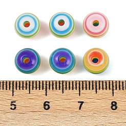 100 шт. 2 вида прозрачных полосатых смоляных бусин&nbsp;RESI-FP0001-45