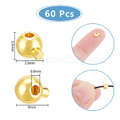 60шт латунные обжимные бусины&nbsp;FIND-UN0004-34A