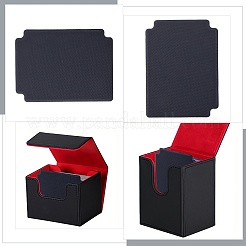 8 separador de cartas rectangular de cuero sintético para juegos de mesa.&nbsp;AJEW-CP0010-42B